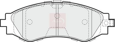 APEC Brake Pad Set, disc brake PAD1122