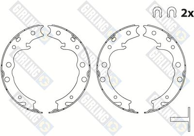 Комплект тормозных колодок GIRLING 5189058 для OPEL KARL