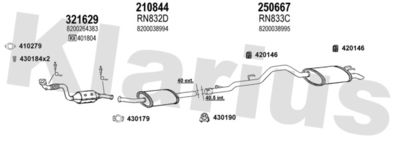 Układ wydechowy KLARIUS 720930E