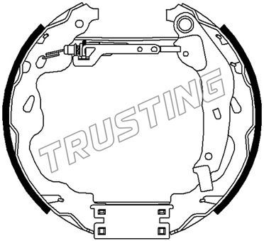 Комплект тормозных колодок TRUSTING 6488 для CITROËN C1