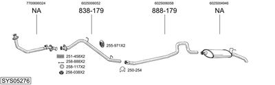 Układ wydechowy BOSAL SYS05276