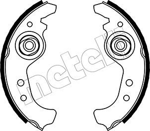 Комплект тормозных колодок METELLI 53-0063 для FIAT 147