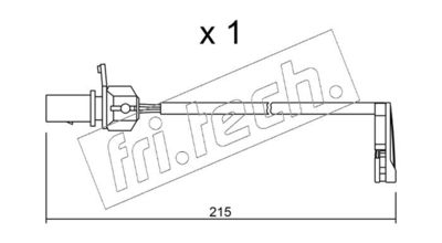 Výstražný kontakt, opotřebení obložení fri.tech. SU.291