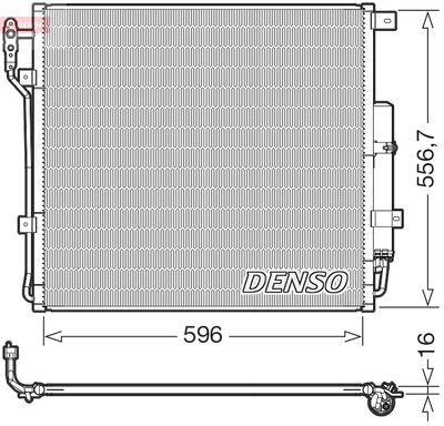 Конденсатор, кондиционер DENSO DCN14004 для LAND ROVER RANGE ROVER