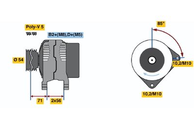 Alternator 0 124 425 005