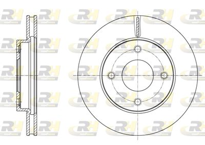 Тормозной диск ROADHOUSE 61716.10 для NISSAN (DFAC) TIIDA