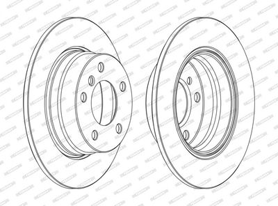 BREMSSCHEIBE FERODO DDF1303C 1