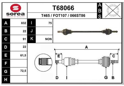 ANTRIEBSWELLE EAI T68066