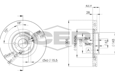 спирачен диск ICER 78BD6673-2