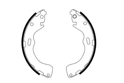 Комплект тормозных колодок E.T.F. 09-0586 для MAZDA PREMACY