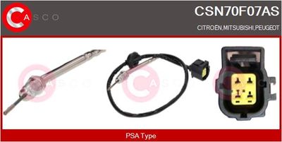 SENZOR TEMPERATURA GAZE EVACUARE