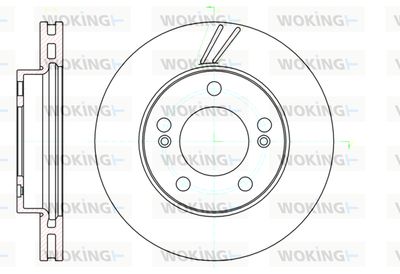 WOKING D61040.10 Тормозные диски для SSANGYONG RODIUS