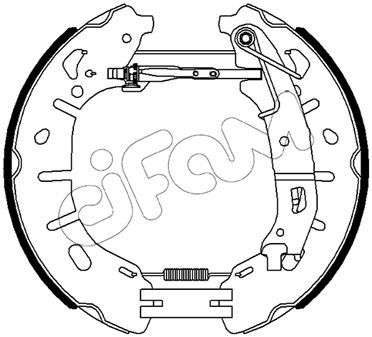 CIFAM 151-482 Ремкомплект барабанных колодок  для FIAT DOBLO (Фиат Добло)