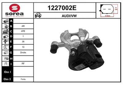 BREMSSATTEL SNRA 1227002E