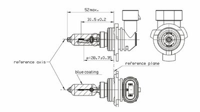 GLüHLAMPE HAUPTSCHEINWERFER BOSCH 1987301155 7