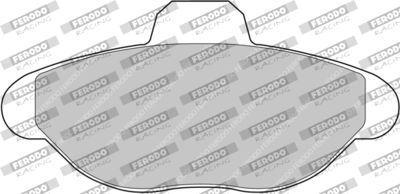 Комплект тормозных колодок, дисковый тормоз FERODO RACING FDS749 для FIAT CINQUECENTO