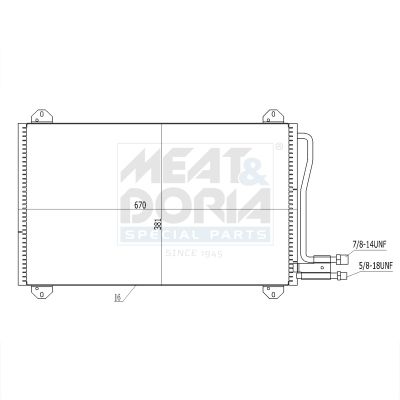 CONDENSATOR CLIMATIZARE MEAT & DORIA 991063