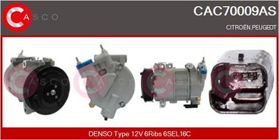 COMPRESOR CLIMATIZARE CASCO CAC70009AS
