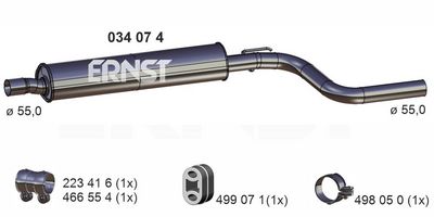 MITTELSCHALLDäMPFER ERNST 034074
