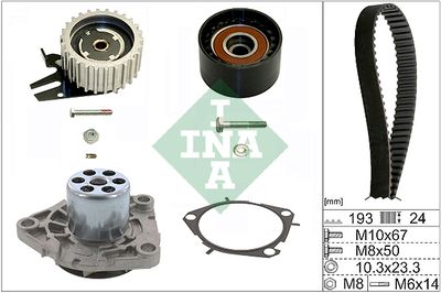 INA 530 0561 30 Комплект ГРМ  для FIAT LINEA (Фиат Линеа)