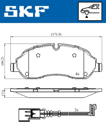 Brake Pad Set, disc brake VKBP 80377 E