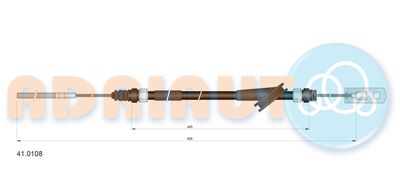 въжен механизъм, задействане на съединителя ADRIAUTO 41.0108