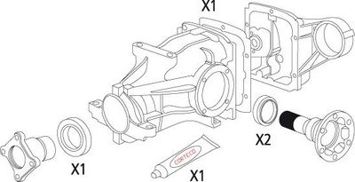 CORTECO Dichtungssatz, Differential