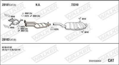 Изпускателна система WALKER BWH08964
