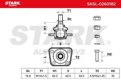 Шарнири STARK SKSL-0260182