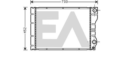 Радиатор, охлаждение двигателя EACLIMA 31R60131 для RENAULT ESPACE