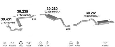 SISTEM DE ESAPAMENT POLMO POLMO00496