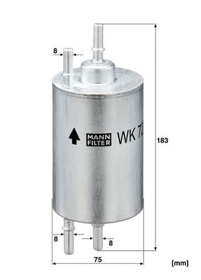 KRAFTSTOFFFILTER MANN-FILTER WK7206 2