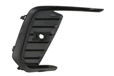 Voorbumper afdekking Voor Links ((EN) Radar holder  met zwarte streep, met parkeersensor gaten, black-matt) past: OPEL CROSSLAND X 10.20-