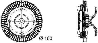 KUPPLUNG KüHLERLüFTER MAHLE CFC50000P 1