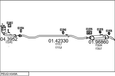 SISTEM DE ESAPAMENT MTS PEUG14549A005621