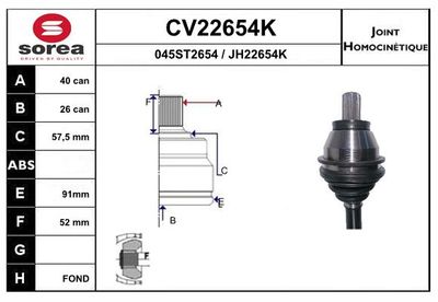 GELENKSATZ ANTRIEBSWELLE