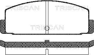 Комплект тормозных колодок, дисковый тормоз TRISCAN 8110 42908 для MITSUBISHI STARION