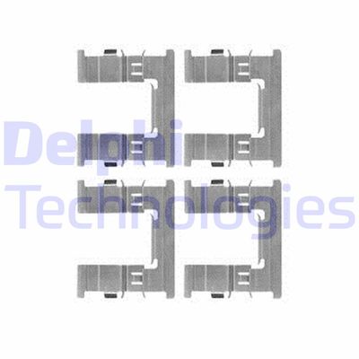 Комплектующие, колодки дискового тормоза DELPHI LX0607 для MITSUBISHI L200