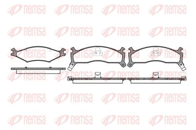 Комплект тормозных колодок, дисковый тормоз REMSA 0600.02 для KIA RETONA