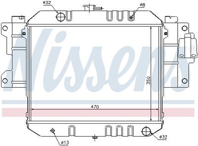 Radiator, engine cooling 61733