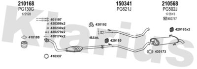 Układ wydechowy KLARIUS 630591E