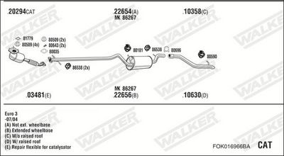 ABGASANLAGE WALKER FOK016966BA