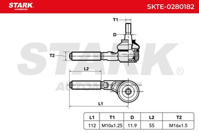 накрайник на напречна кормилна щанга STARK SKTE-0280182