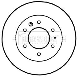 Тормозной барабан BORG & BECK BBR7239 для MAZDA BT-50