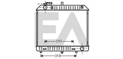Радиатор, охлаждение двигателя EACLIMA 31R50117 для MERCEDES-BENZ MB