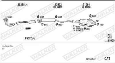 SISTEM DE ESAPAMENT WALKER OP55142