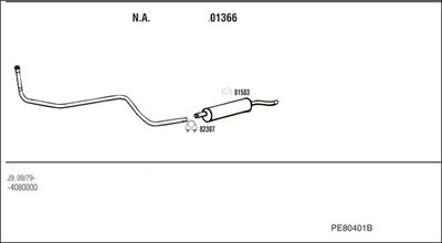 Układ wydechowy WALKER PE80401B