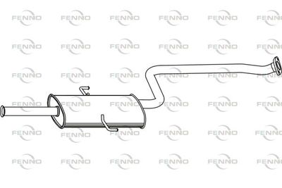 Средний глушитель выхлопных газов FENNO P2955 для HYUNDAI MATRIX