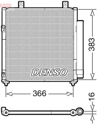 DENSO Condensor, airconditioning (DCN45007)