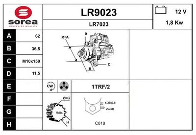 STARTER SNRA LR9023